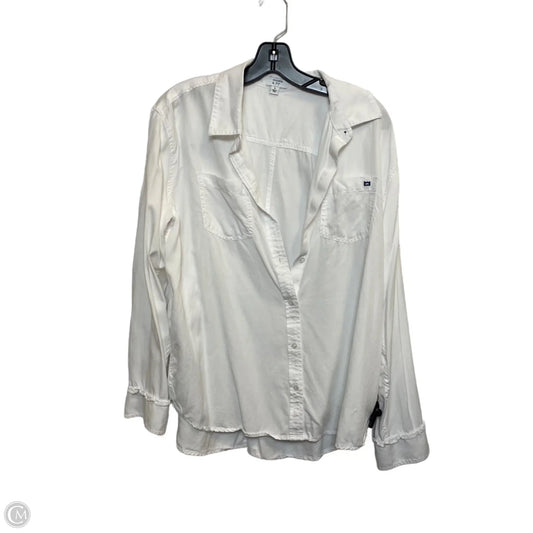 Top Long Sleeve By Crown And Ivy In White, Size: L