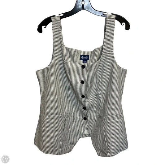 Vest Other By Scoop In Cream & Grey, Size: L