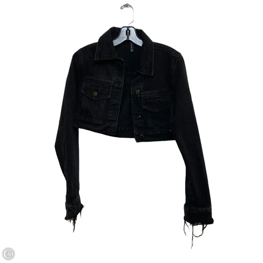 Jacket Denim By Pretty Little Thing In Black Denim, Size: Xs