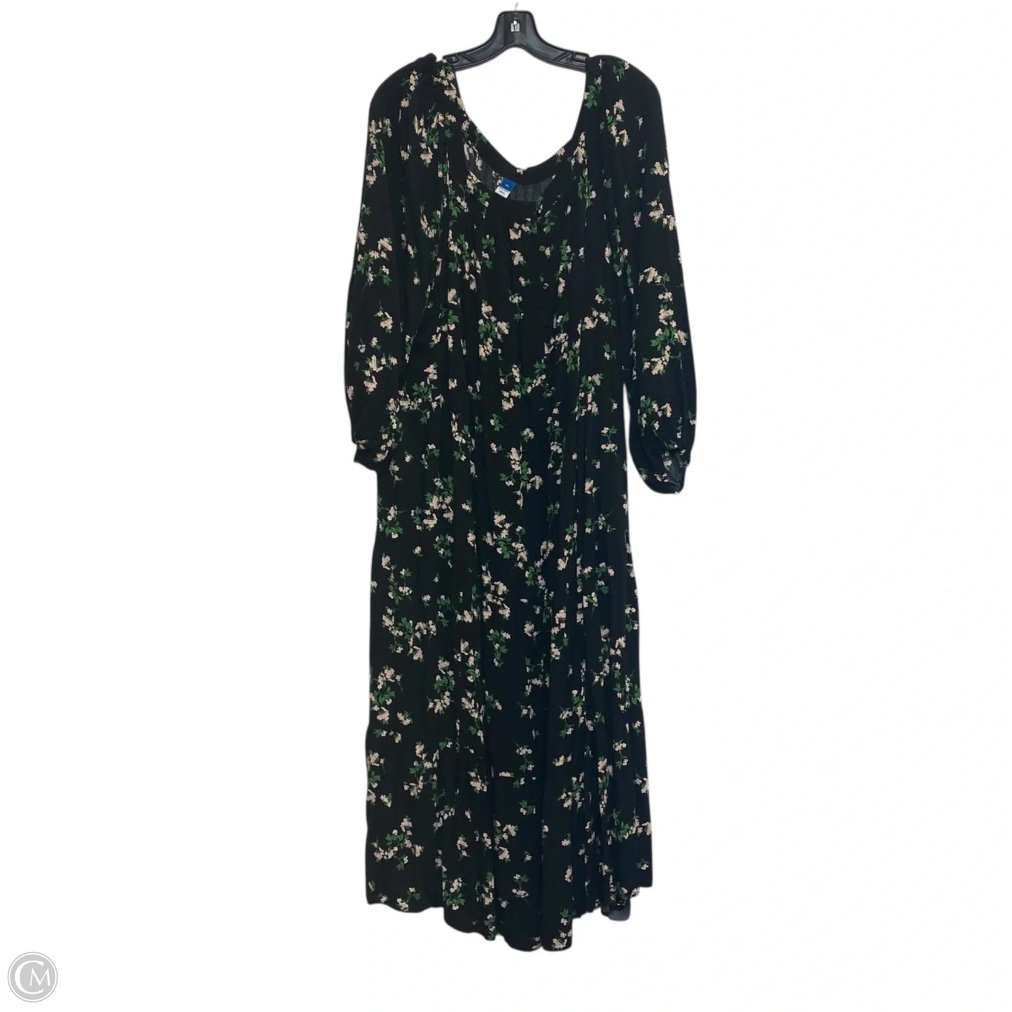 Dress Casual Midi By Old Navy In Green, Size: 3x
