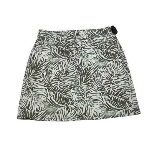 Cream & Green Skirt Mini & Short Tommy Bahama, Size M