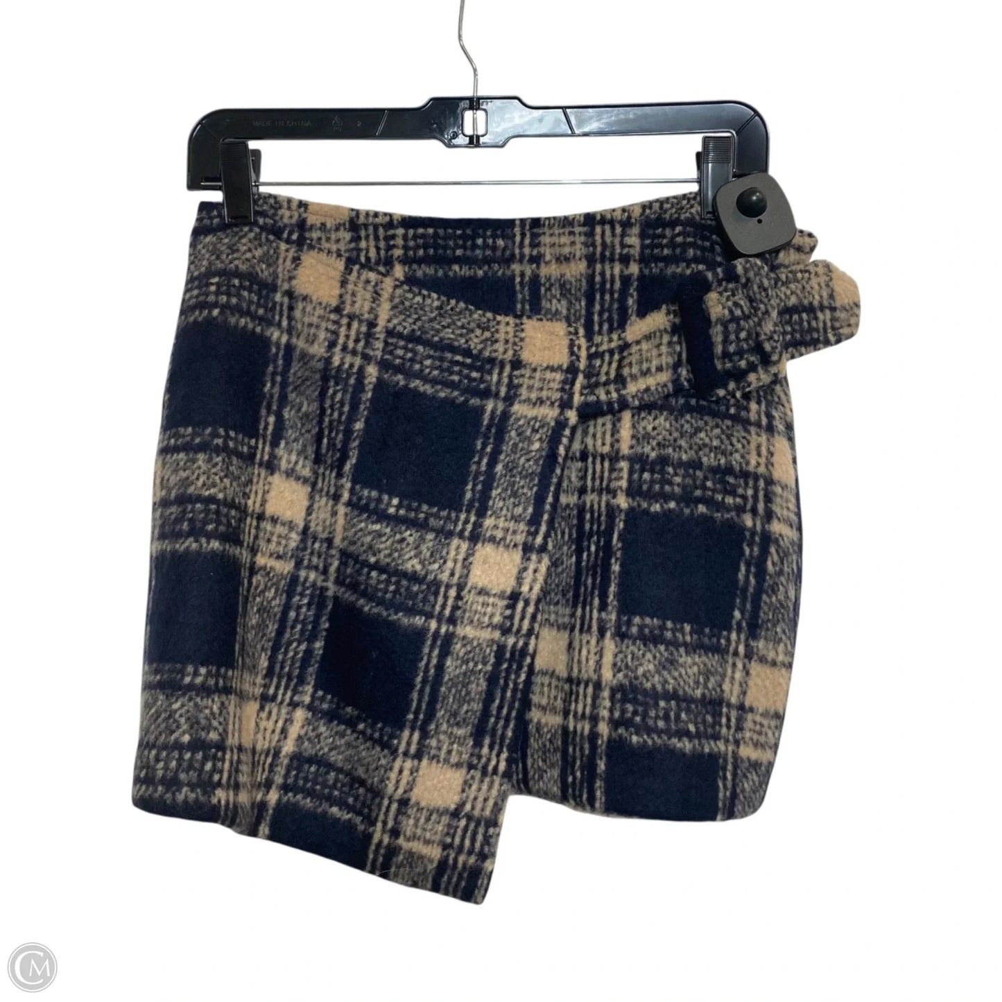 Skirt Mini & Short By Urban Outfitters In Blue & Tan, Size: S