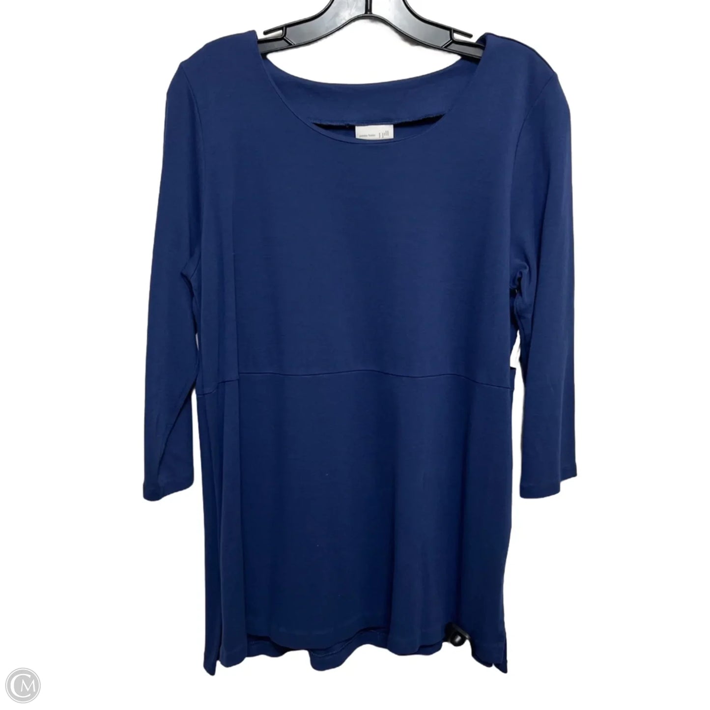 Top 3/4 Sleeve By J. Jill In Blue, Size: Mp