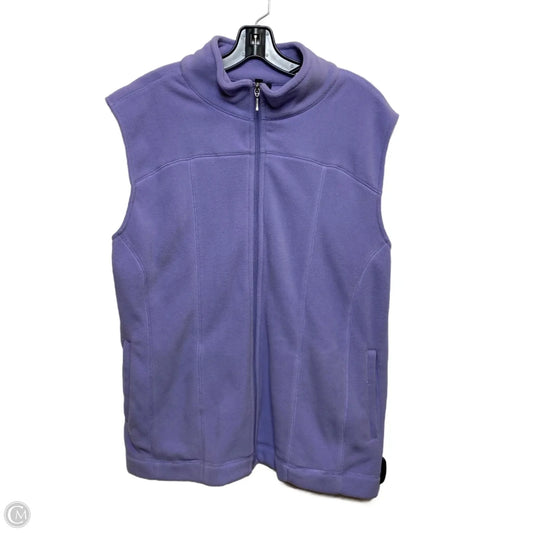 Vest Fleece By Links In Purple, Size: 1x
