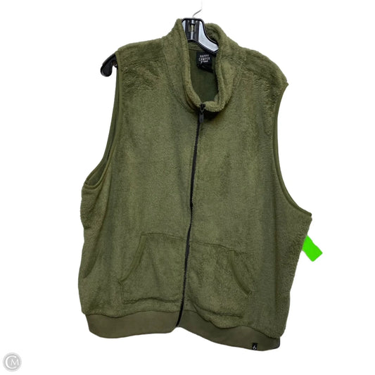 Vest Faux Fur & Sherpa By Torrid In Green, Size: 3x