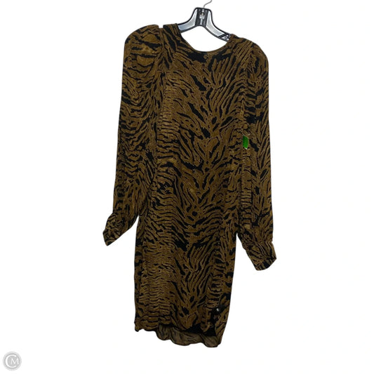 Dress Casual Short By Ganni In Black & Brown, Size: S