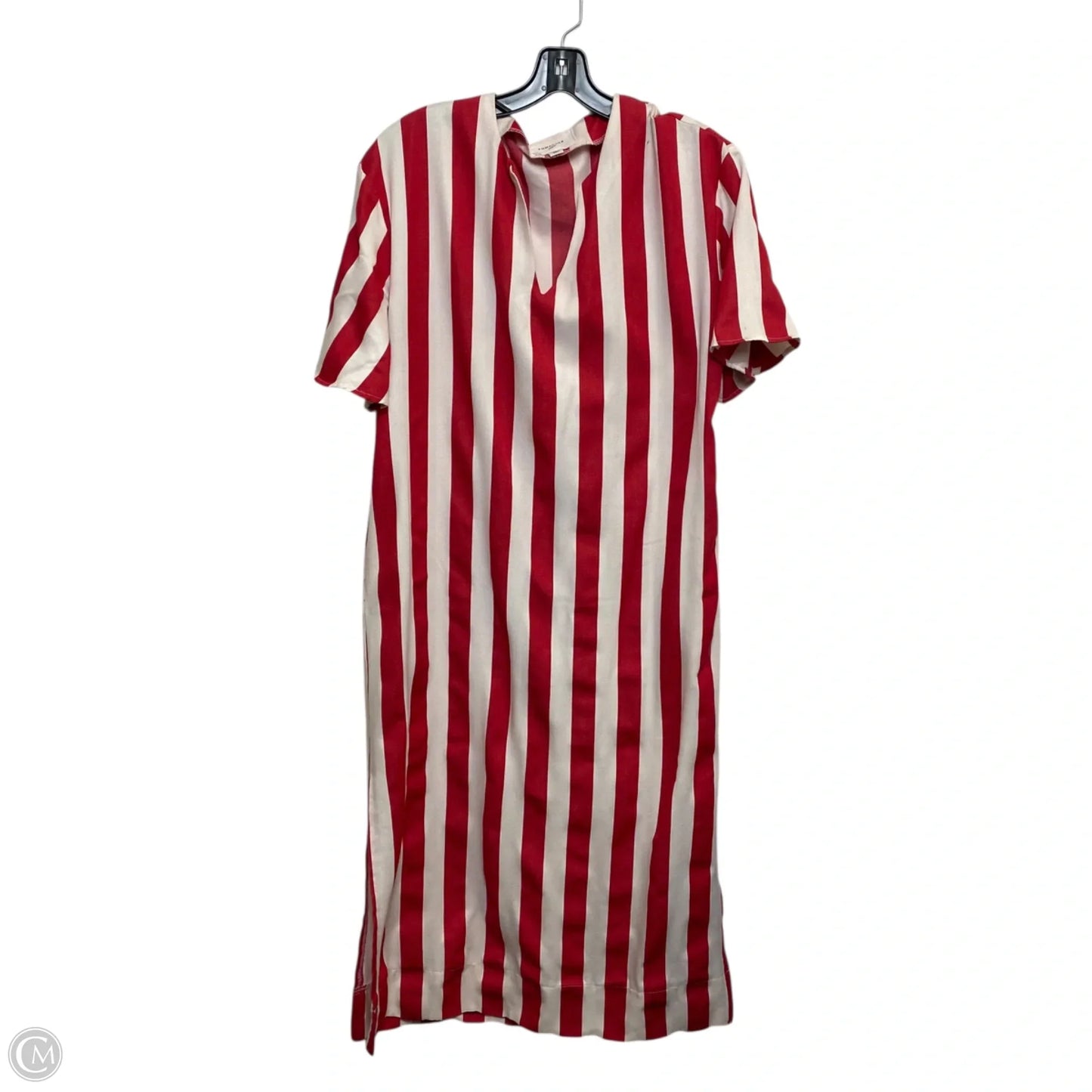 Dress Casual Midi By Pomander Place In Red & White, Size: S