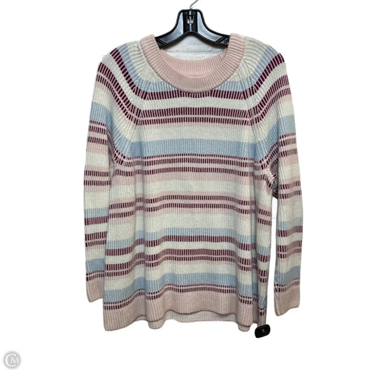 Sweater By Lands End In Blue & Pink Size 1x