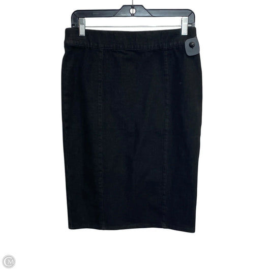 Skirt Mini & Short By Chaps In Black Denim, Size: S