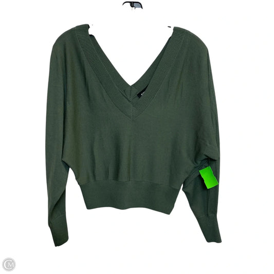 Top Long Sleeve By Express In Green, Size: Xxs