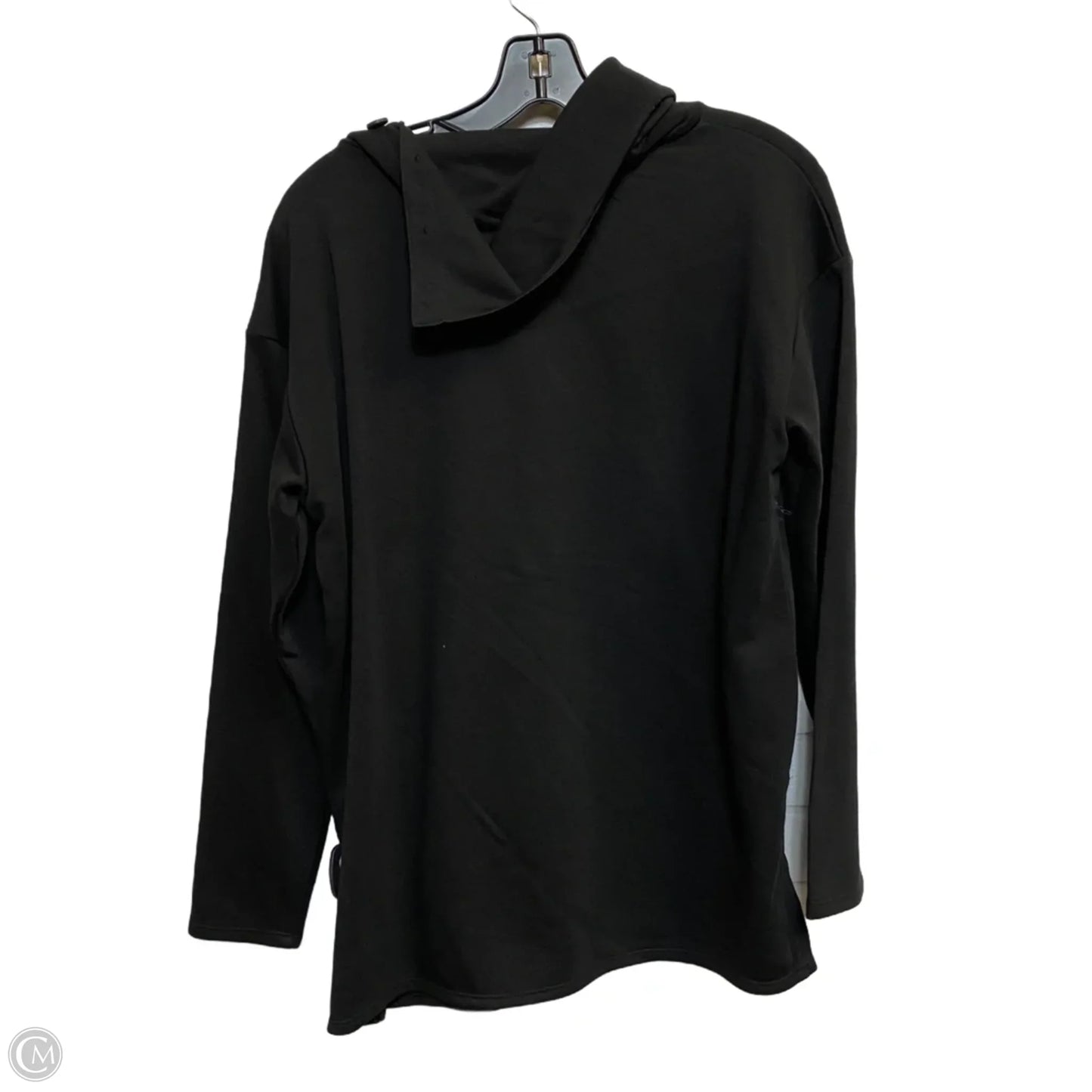 Sweatshirt Collar By Time And Tru In Black, Size: M