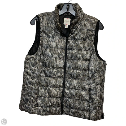 Vest Puffer & Quilted By Rafaella In Grey & Tan, Size: L