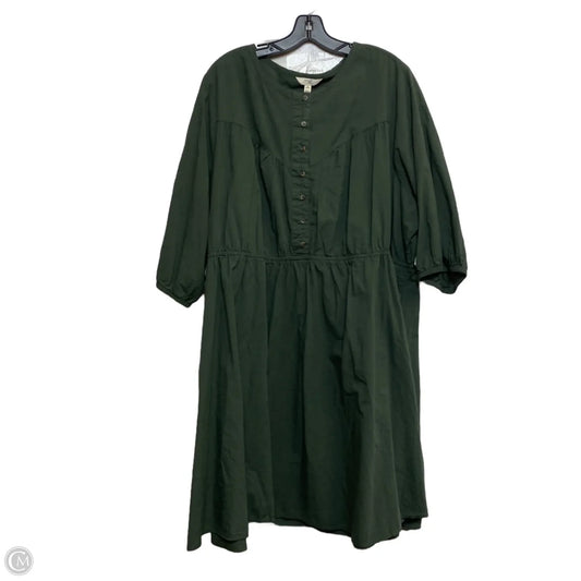 Dress Casual Short By Terra & Sky In Green, Size: 3x