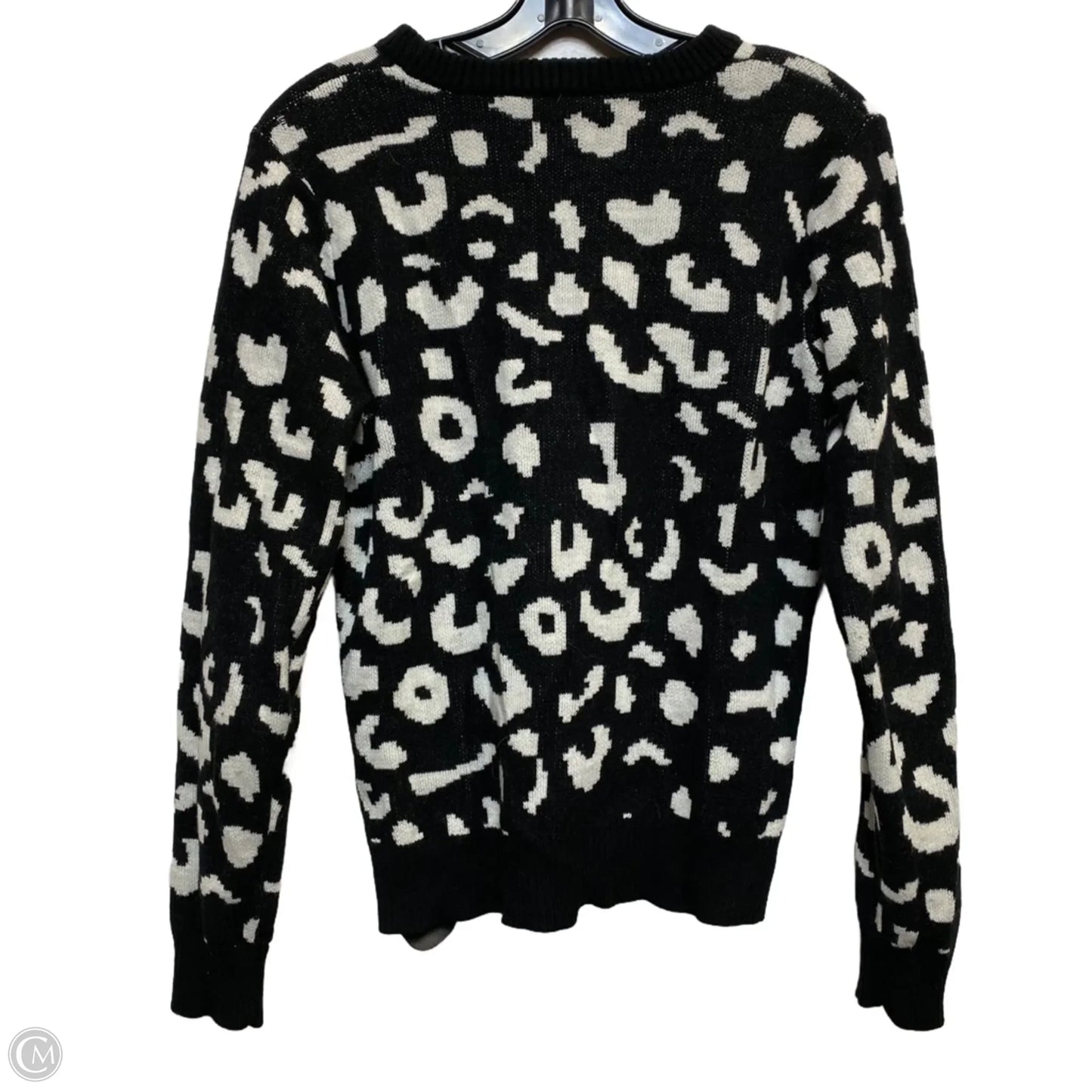 Sweater By Jessica Simpson In Black & White, Size: M