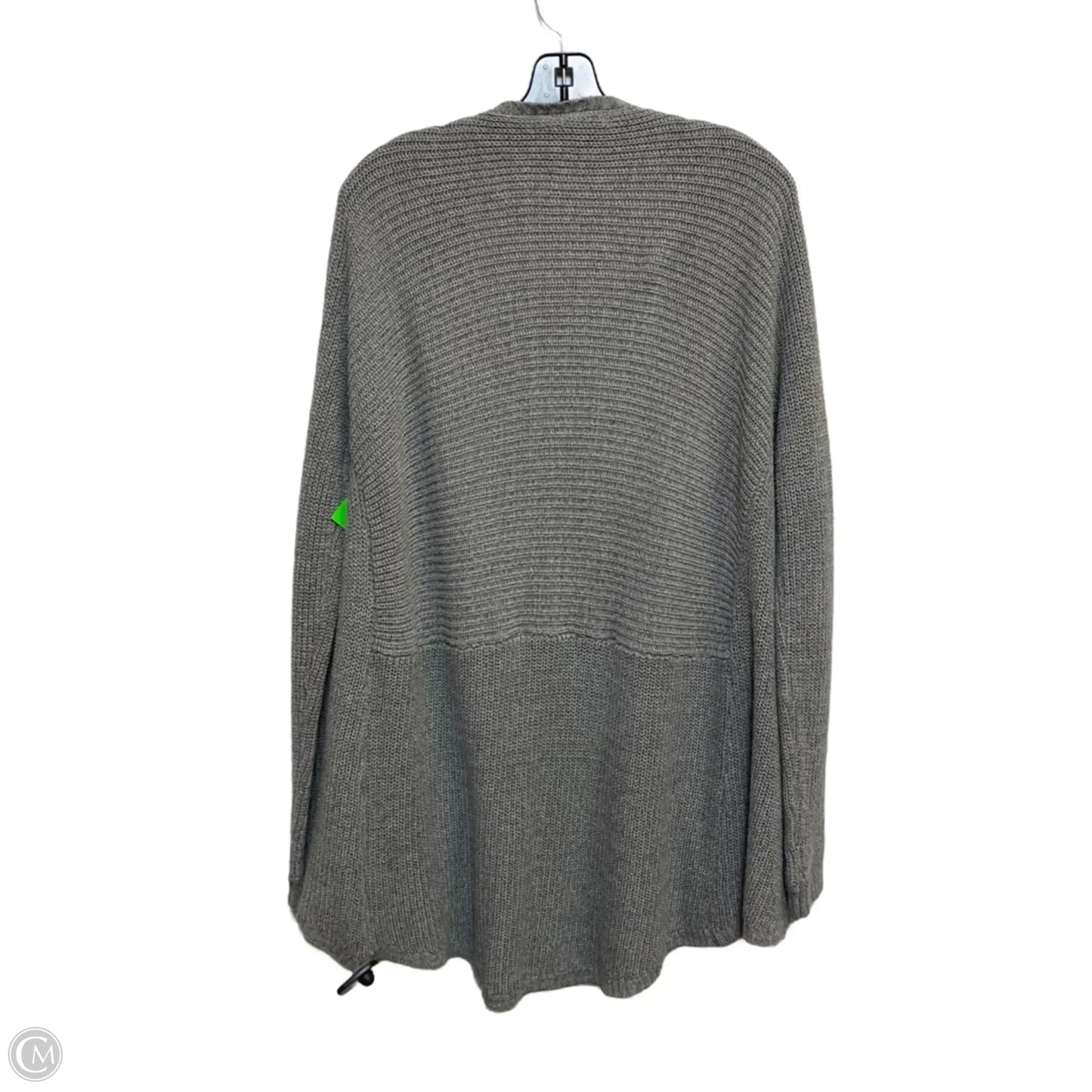 Sweater Cardigan By OhM G In Grey, Size: Xl