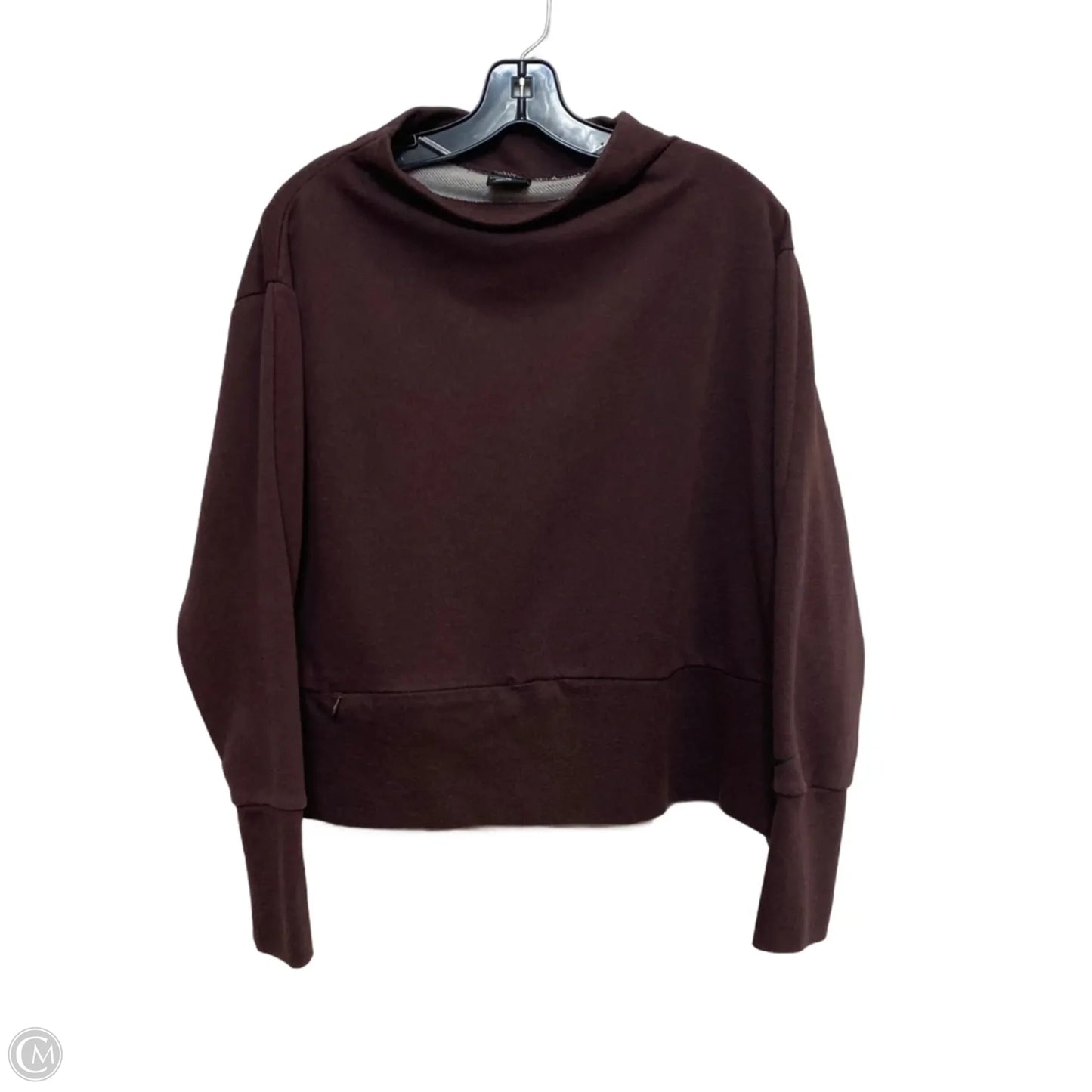 Athletic Sweatshirt Collar By Nike In Maroon, Size: L