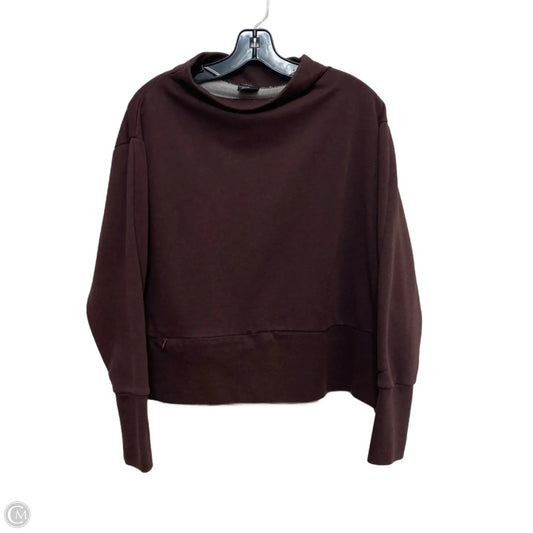 Athletic Sweatshirt Collar By Nike In Maroon, Size: L