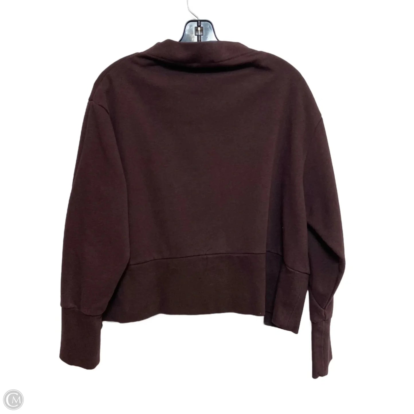 Athletic Sweatshirt Collar By Nike In Maroon, Size: L