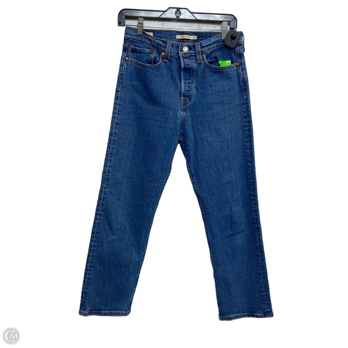 Jeans Straight By Levis In Blue Denim, Size: 4