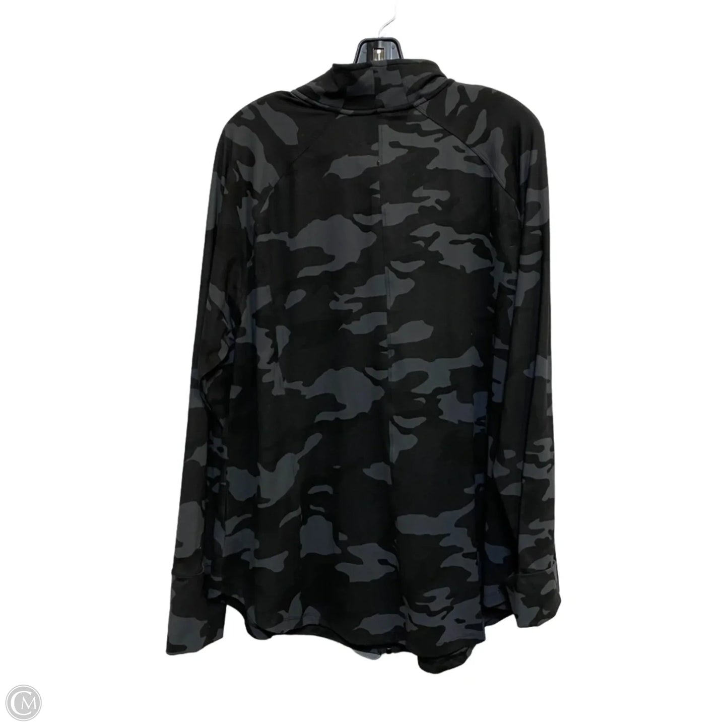 Athletic Jacket By Livi Active In Black & Grey, Size: 3x