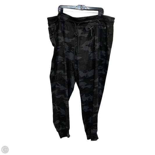 Athletic Pants By Livi Active In Black & Grey, Size: 4x