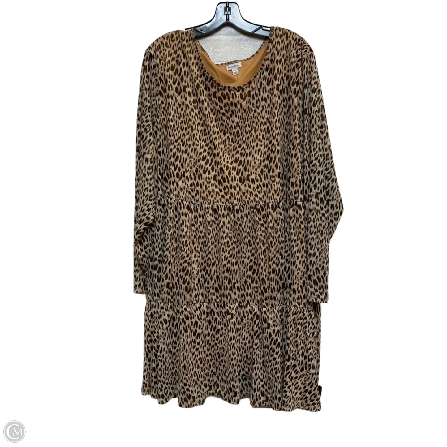 Dress Casual Short By Love Fire In Animal Print, Size: 4x
