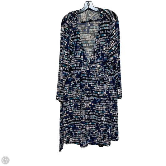 Dress Casual Short By Limited In Black & Blue, Size: 3x