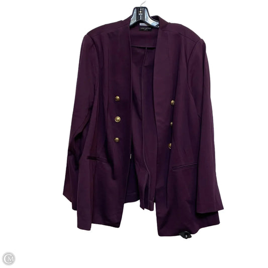 Blazer By Lane Bryant In Purple, Size: 4x