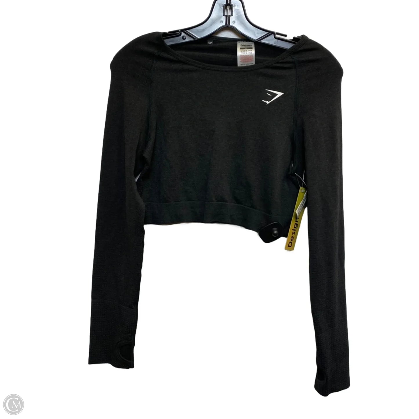 Athletic Top Long Sleeve Crewneck By Gym Shark In Grey, Size: Xl