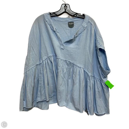Top Short Sleeve By Arula In Blue, Size: Xl