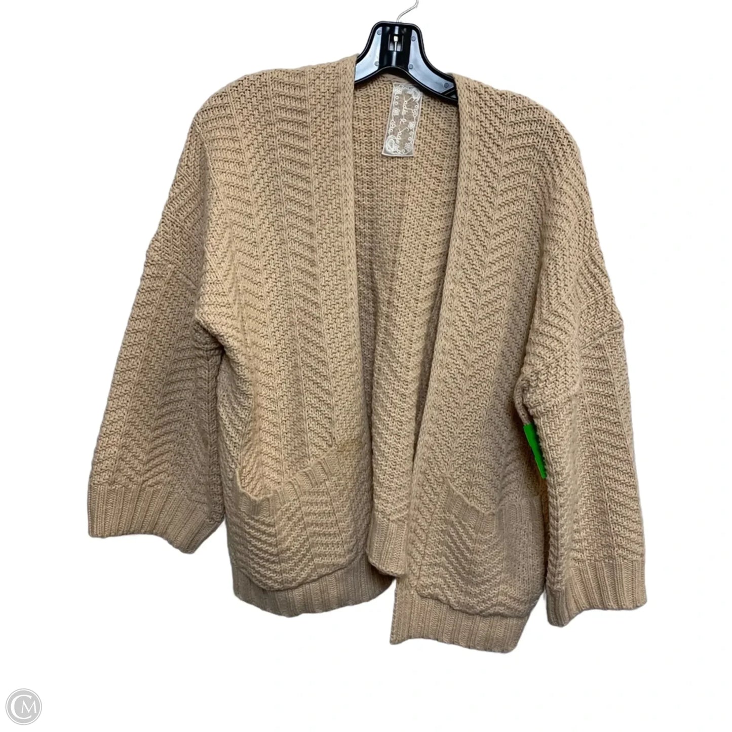Sweater Cardigan By Sadie & Sage In Peach, Size: M