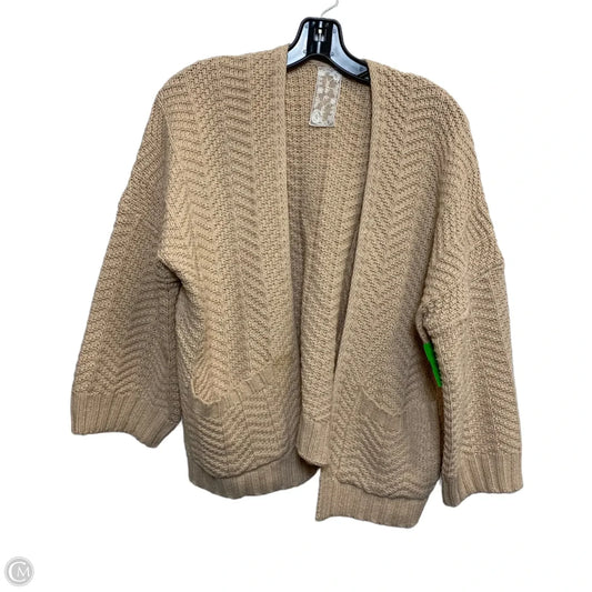 Sweater Cardigan By Sadie & Sage In Peach, Size: M