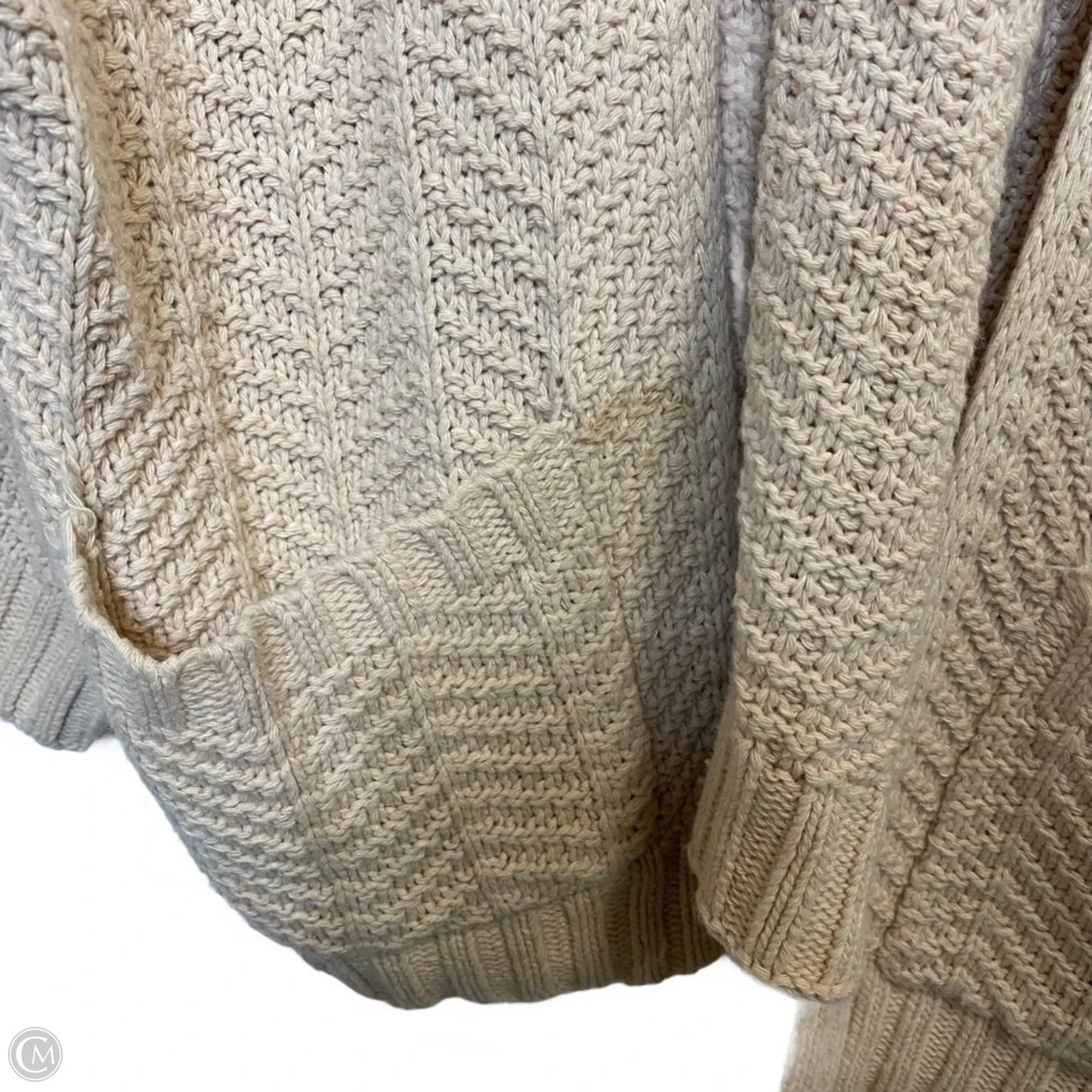 Sweater Cardigan By Sadie & Sage In Peach, Size: M