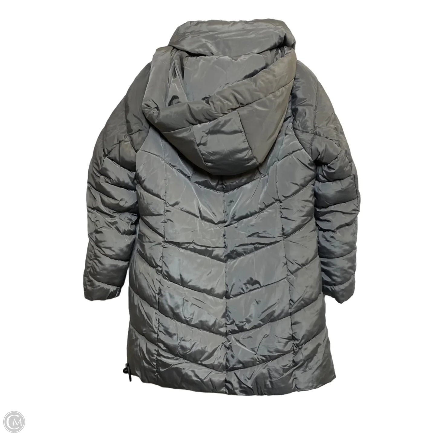 Coat Puffer & Quilted By Steve Madden In Grey, Size: M
