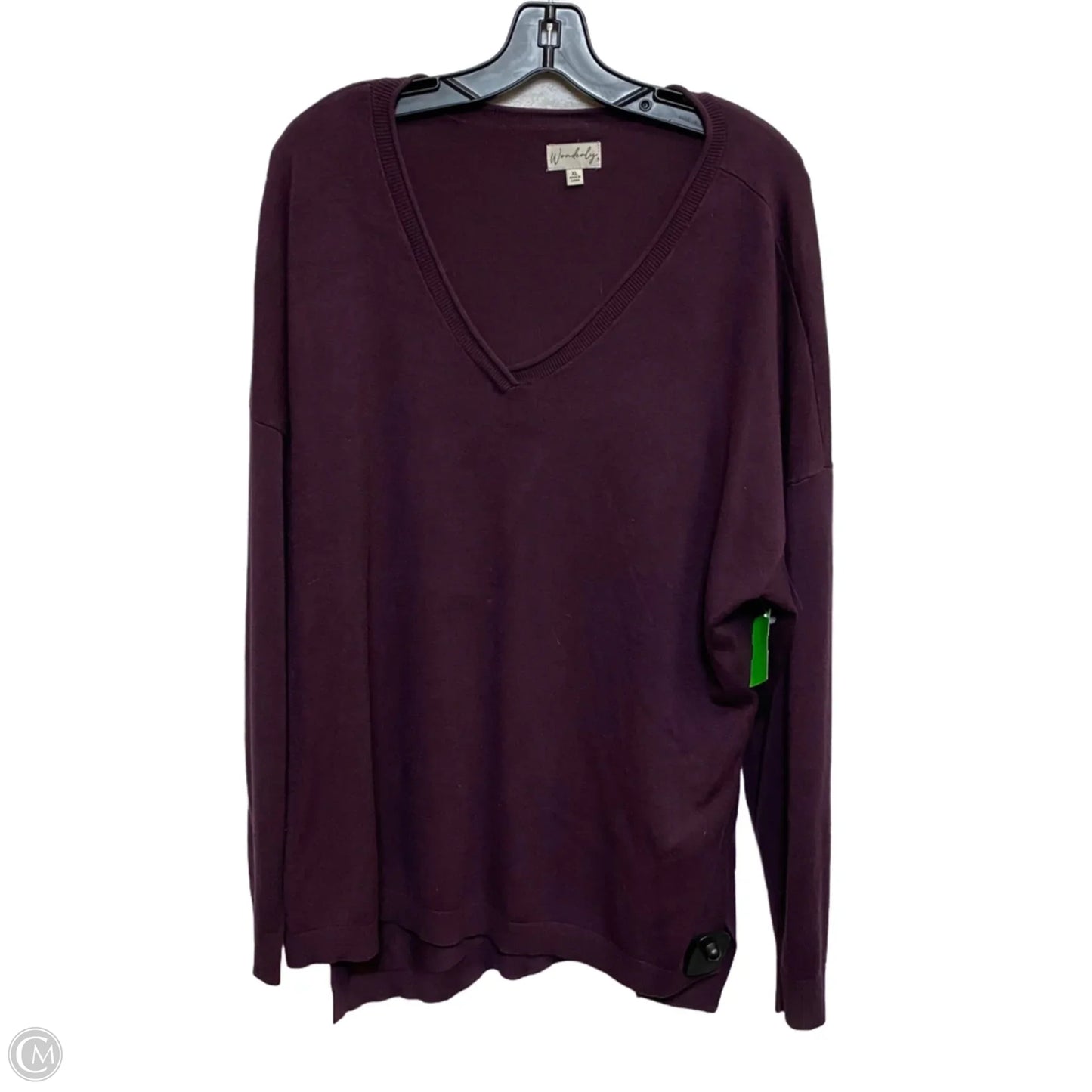 Sweater By Wonderly In Purple, Size: Xl