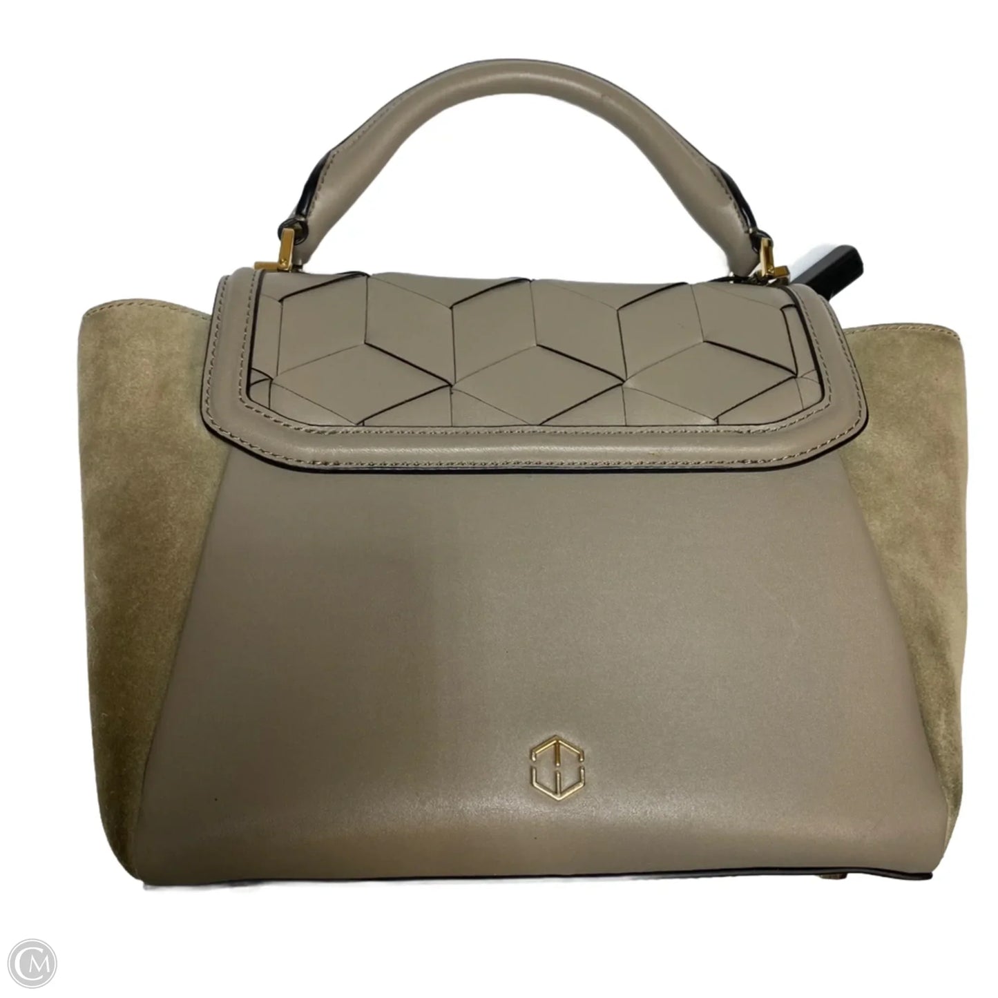 Handbag Leather By Welden, Size: Medium