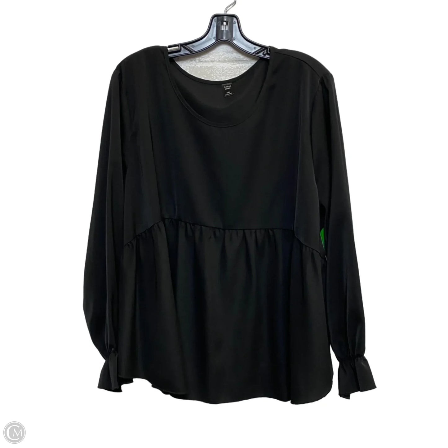 Top Long Sleeve By Shein In Black, Size: 2x