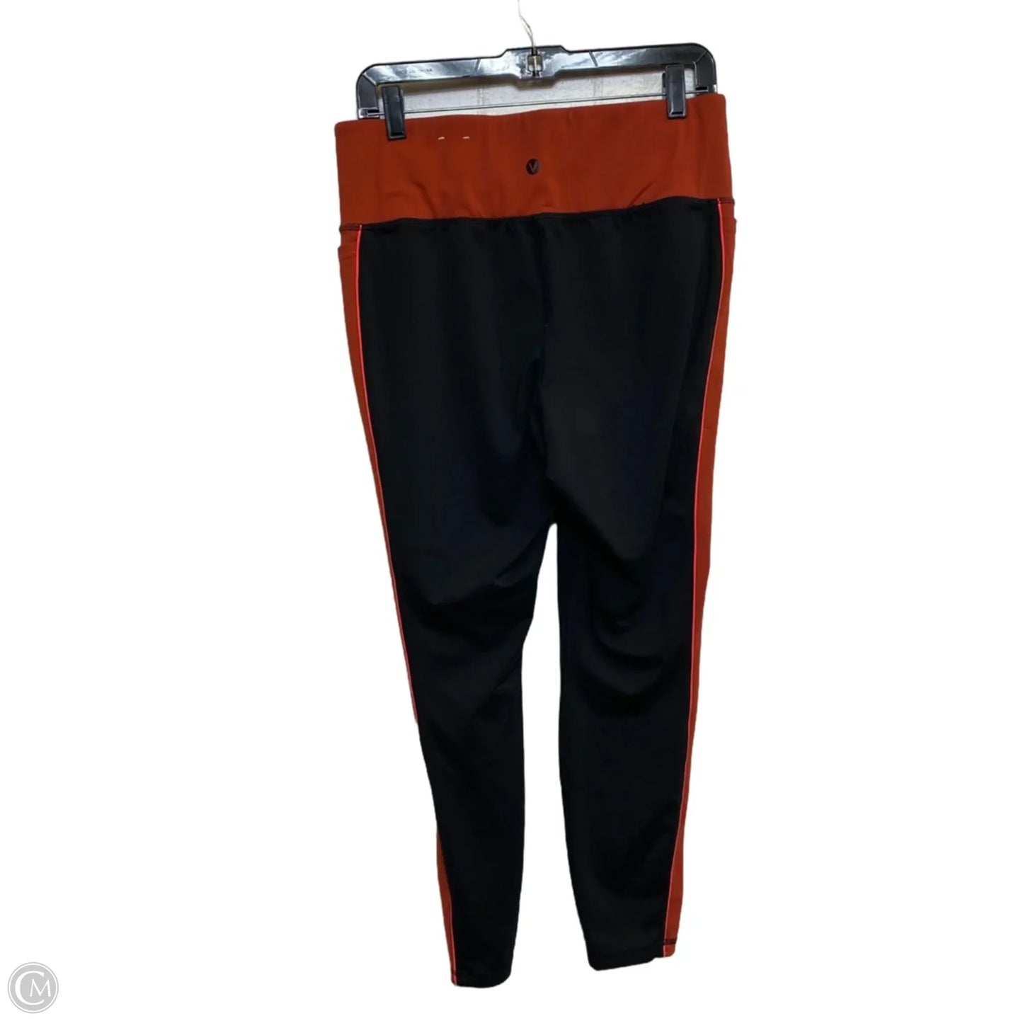 Athletic Leggings By Livi Active In Black & Orange, Size: L