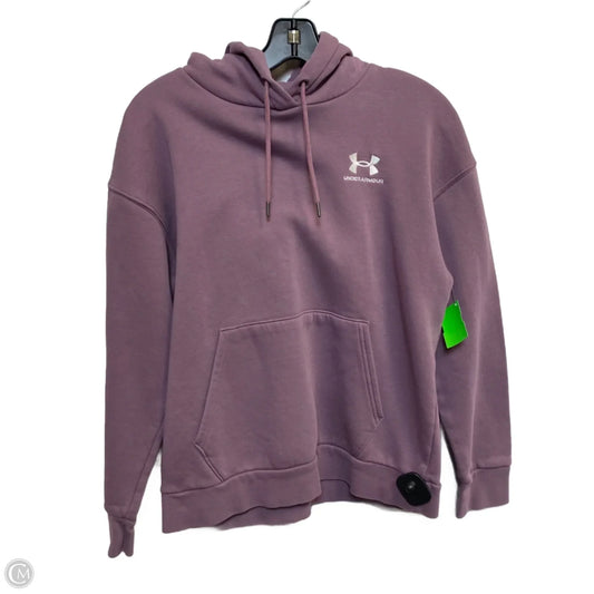 Athletic Sweatshirt Hoodie By Under Armour In Purple, Size: S
