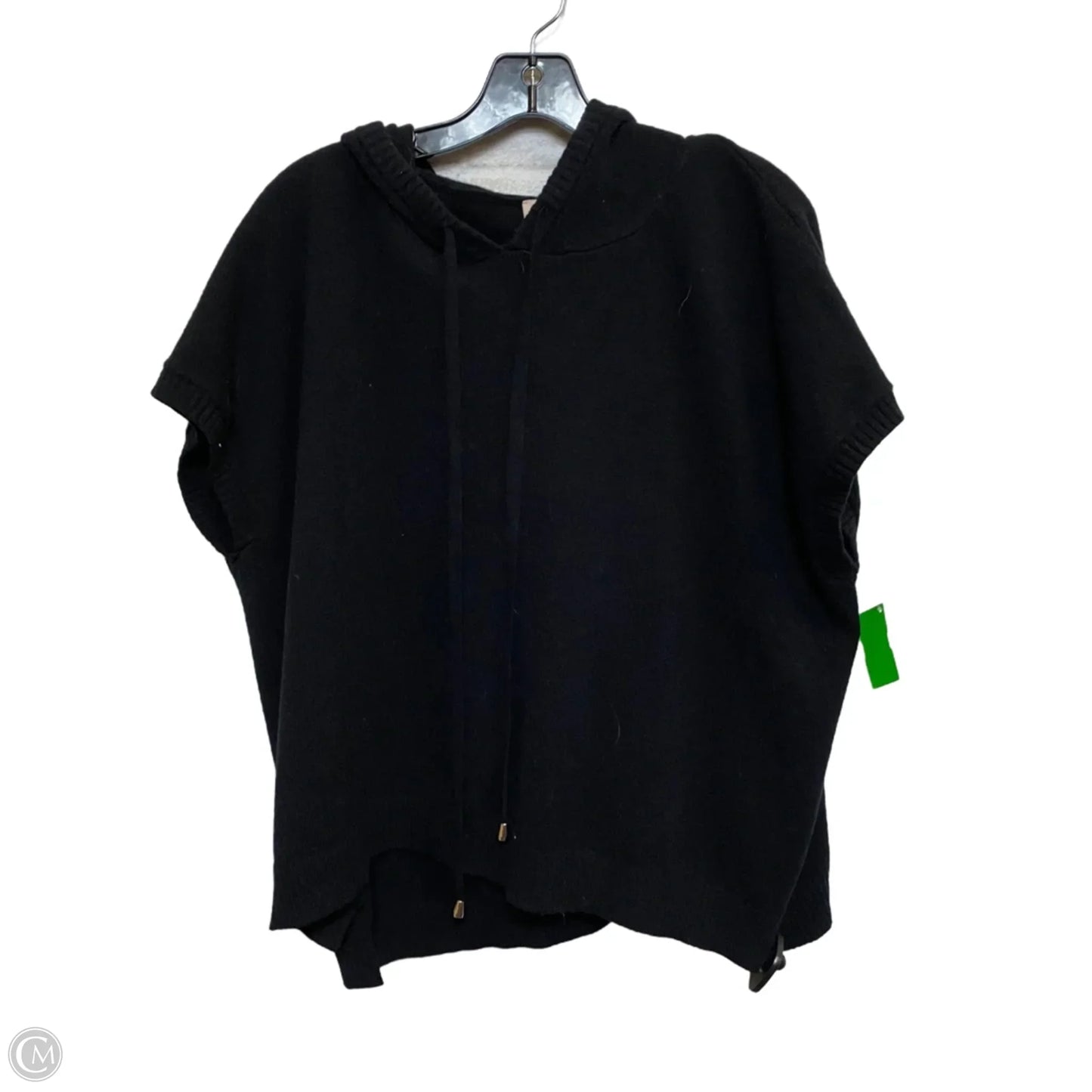 Sweater Short Sleeve By Philosophy In Black, Size: S