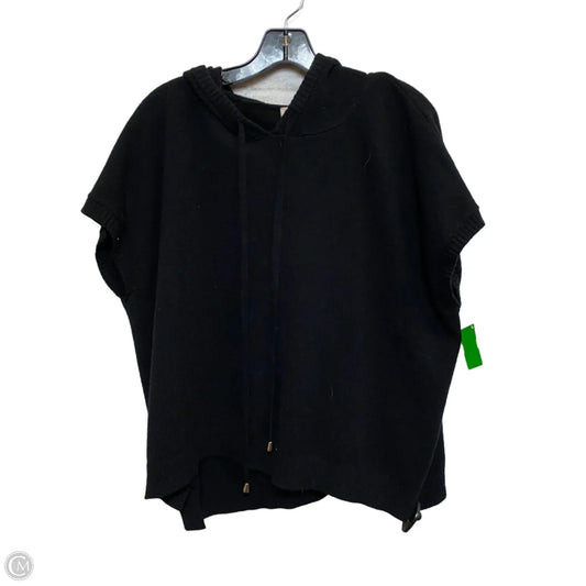 Sweater Short Sleeve By Philosophy In Black, Size: S