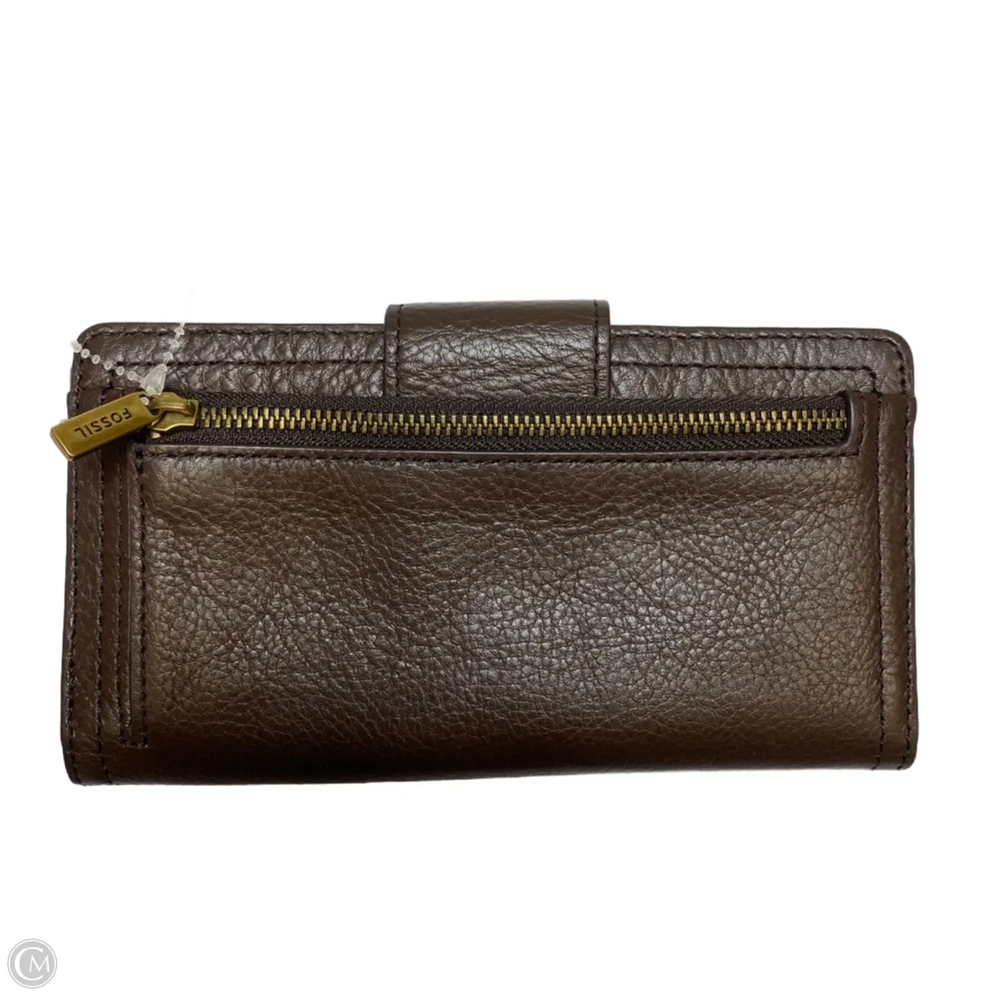 Wallet Leather By Fossil, Size: Medium
