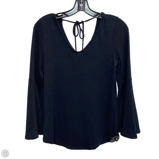 Top Long Sleeve By Loft In Navy, Size: Xsp