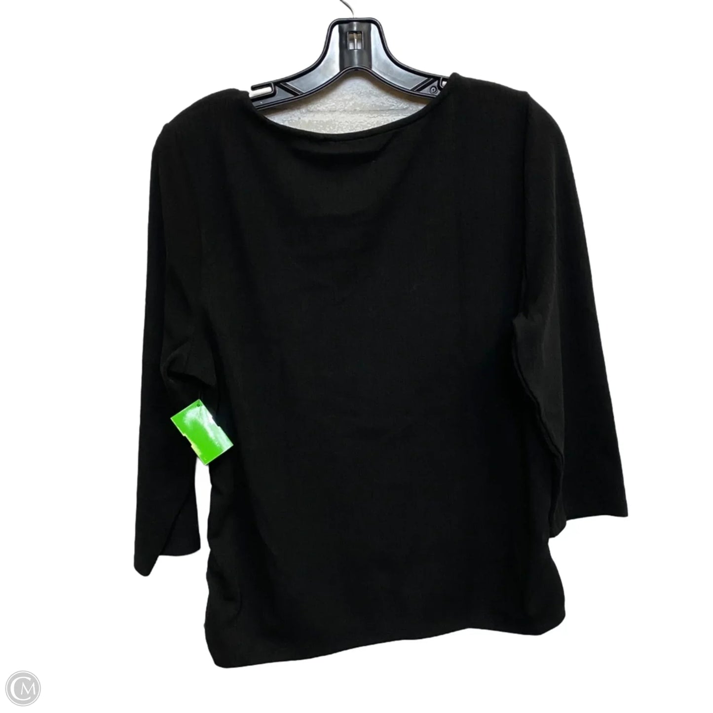 Top 3/4 Sleeve By Soft Surroundings In Black, Size: Xl