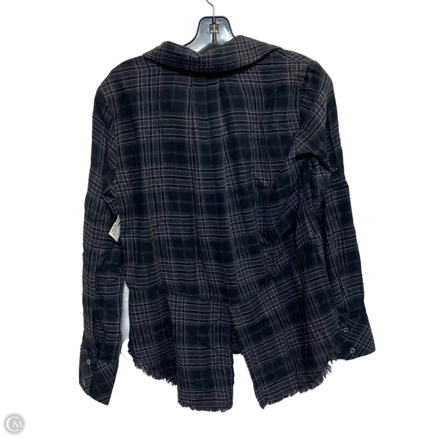 Top Long Sleeve By Bella Dahl In Black & Grey, Size: Xs