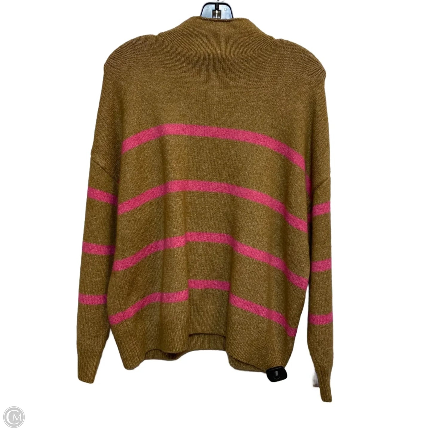 Sweater By Cato In Brown & Pink, Size: L