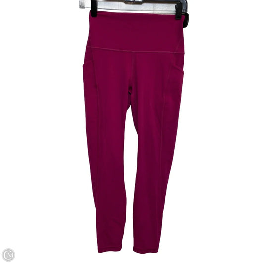 Athletic Leggings By Lululemon In Pink, Size: S
