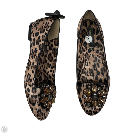 Shoes Flats By White House Black Market In Animal Print, Size: 7
