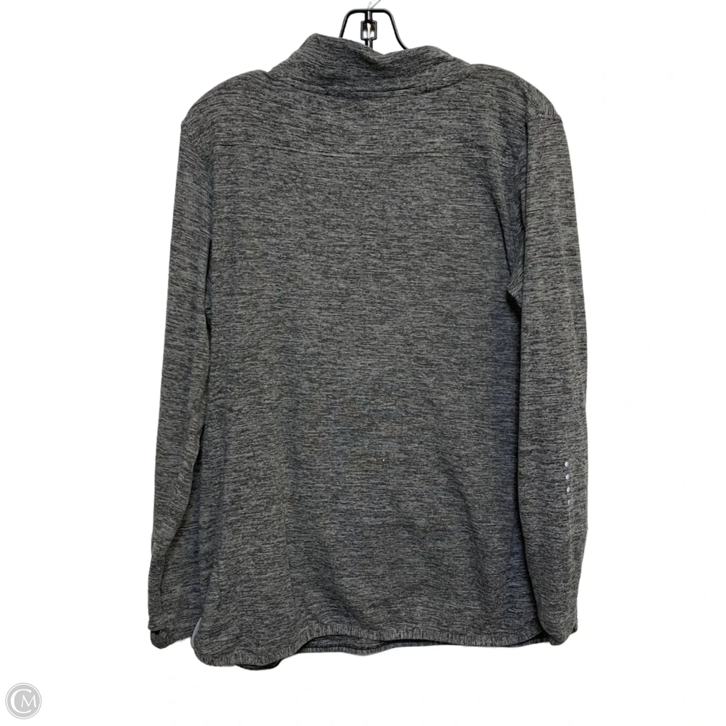 Athletic Top Long Sleeve Collar By Liberty Pro In Grey, Size: Xl