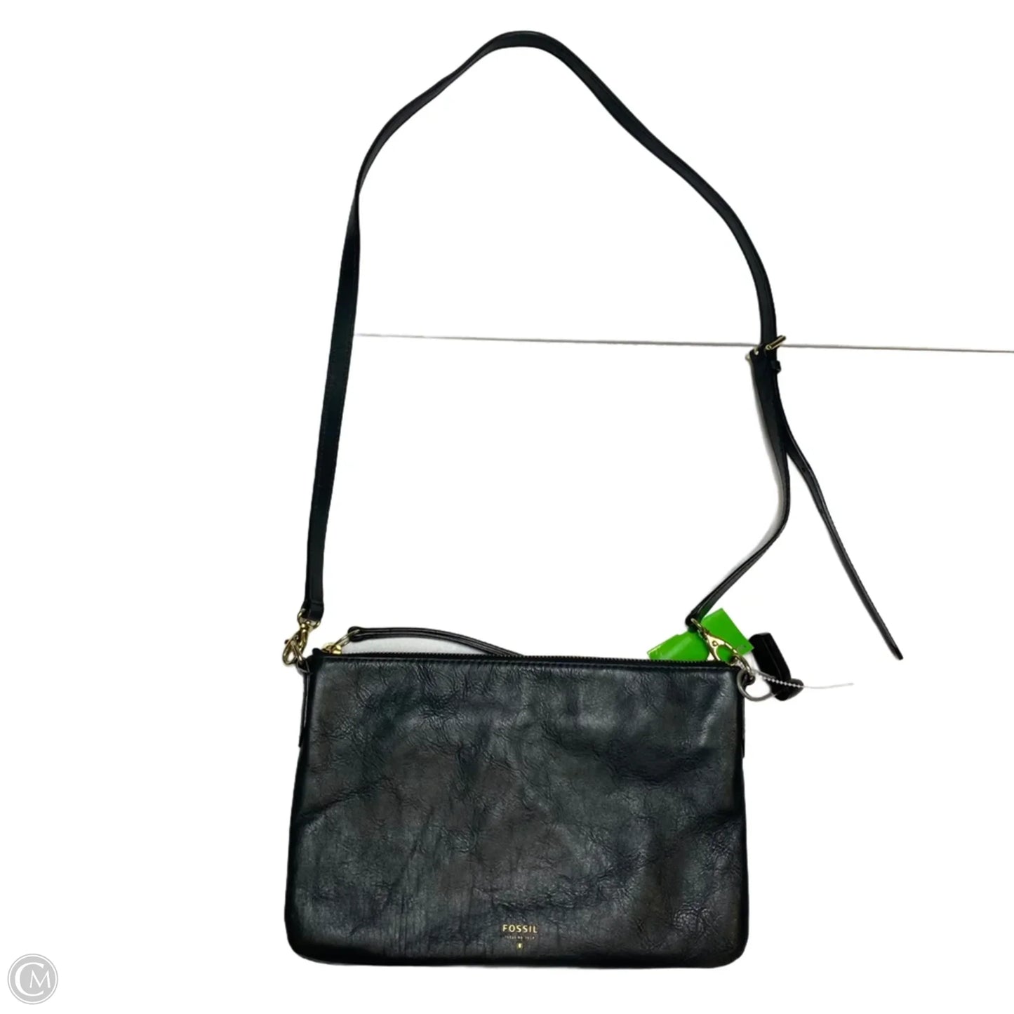 Crossbody Leather By Fossil, Size: Small